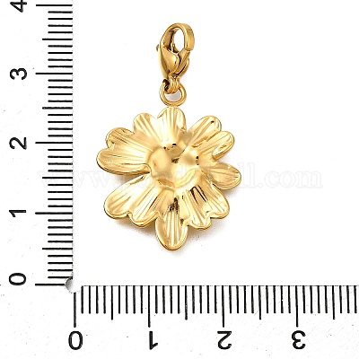 Подвесные украшения из нержавеющей стали 304 в виде подсолнуха STAS-R159-31G-1