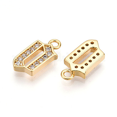 Латунные микро проложить кубического циркония подвески KK-N261-104B-G-1