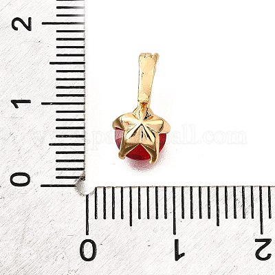 Латунные микро проложить кубического циркония подвески KK-D356-05C-G-1