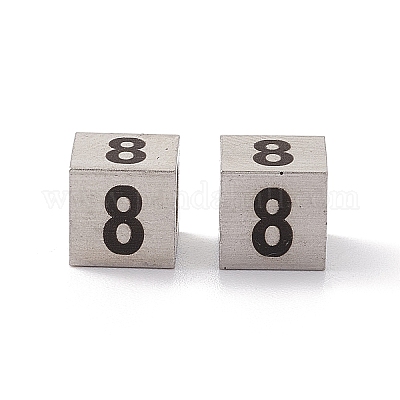 Европейские бусины из нержавеющей стали 303 STAS-G286-P08-1