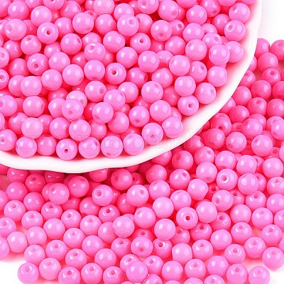 Непрозрачная выпечка окрашены стеклянные бусины DGLA-T004-02J-1