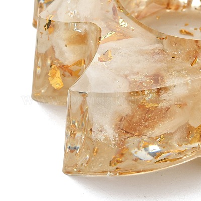 Формы для подсвечников из натурального цитрина и смолы DJEW-H012-03A-1