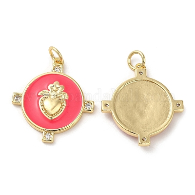 Латунные микро проложить кубического циркония подвески KK-M246-16G-01-1