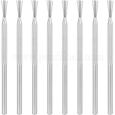 8 шт. инструмент для создания текстуры из перьевой проволоки из нержавеющей стали для глиняной скульптуры DIY-UN0003-25-1