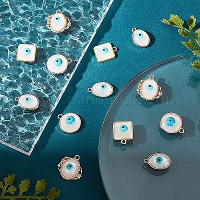 32 шт. 4 стильные подвески из эмалированного сплава с покрытием FIND-FH0004-13-1