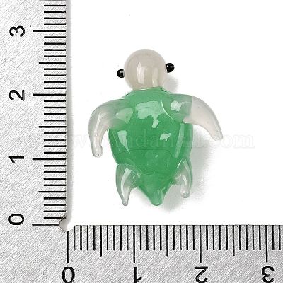 Скульптура морской черепахи ручной работы в технике лэмпворк LAMP-K043-06-1