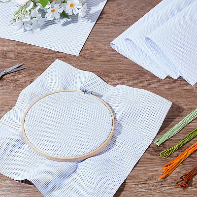 Льняная вышитая ткань&nbsp;DIY-WH0591-040-1