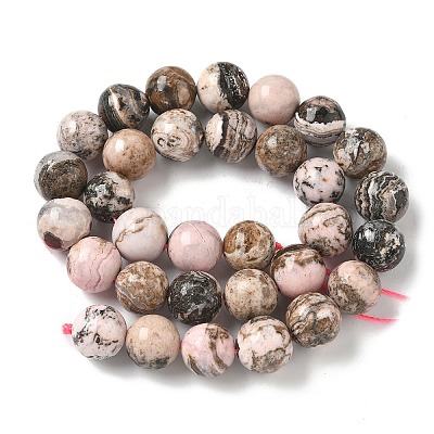 Натуральные бусины из родонита G-G271-B02-12mm-1