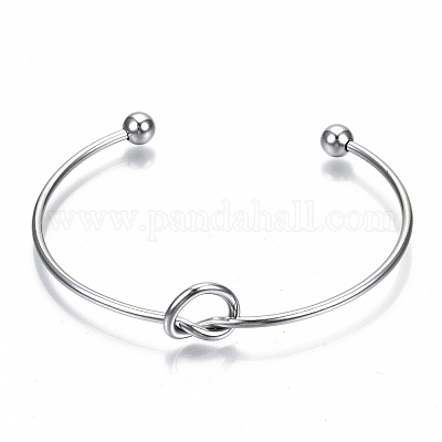Изготовление браслета-манжеты Love Knot из нержавеющей стали 304 MAK-S073-001P-1