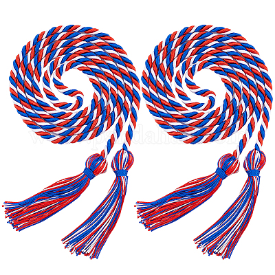 Веревка чести выпускной полиэстер AJEW-WH0314-317C-1