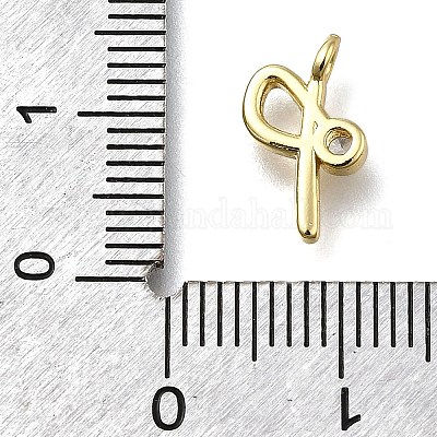 Латунные микро проложить кубического циркония подвески KK-B132-12G-P-1