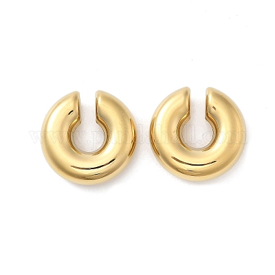 Серьги-каффы из нержавеющей стали 304 в форме буквы С для женщин EJEW-M068-30G-1