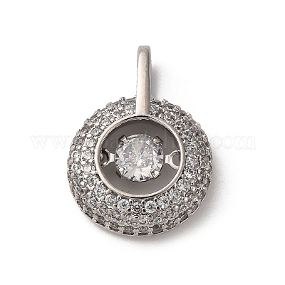 Латунные микро проложить кубического циркония подвески KK-Q070-01D-P-1