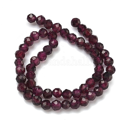 Гранат природный бисер нитей&nbsp;G-B168-A05-4mm-1