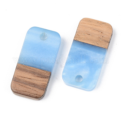 Подвески из непрозрачной смолы и ореха X-RESI-S389-044A-C01-1