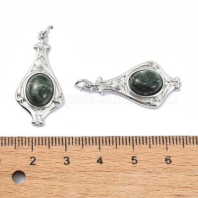 Стойка с латунными подвесками в форме ромба KK-NH0001-03P-1