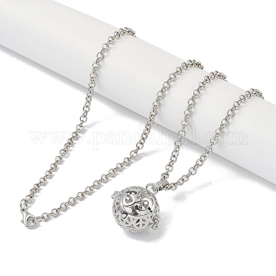 Латунь подвесные ожерелья NJEW-G089-15E-P-1