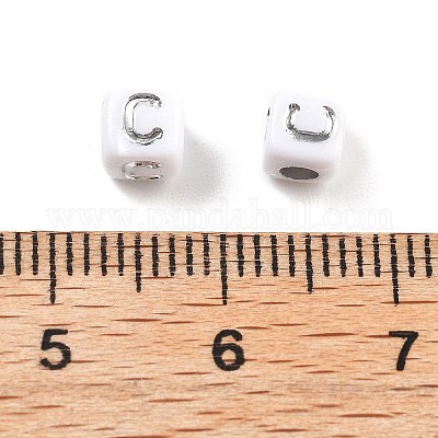 Непрозрачные акриловые бусины OACR-D282-06C-1