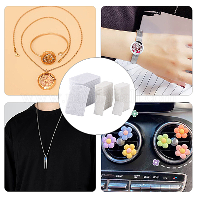 60 шт. 3 вида фибровых парфюмерных подушечек DIY-GA0008-08-1