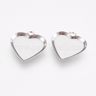 Подвеска-кабошон из нержавеющей стали 304 STAS-F167-22P-1