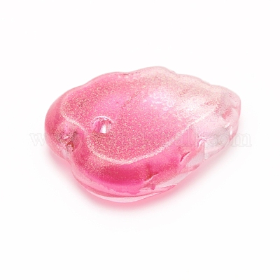 Двухцветные прозрачные стеклянные подвески X-GLAA-H016-15-1