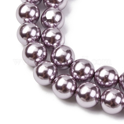 Гальванические оболочки жемчужные бусы пряди BSHE-G041-8mm-02-1