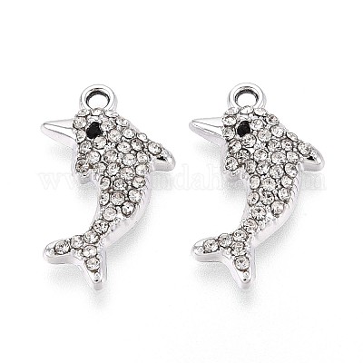 Подвески из сплава со стразами PALLOY-T091-23M-P-1