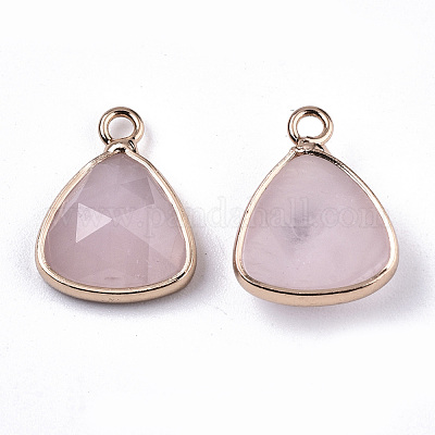Природного розового кварца подвески G-N326-48E-1