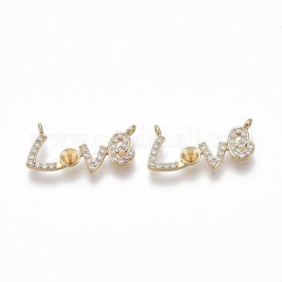 Латунные микропейв с кубическим цирконием KK-S356-045G-NF-1