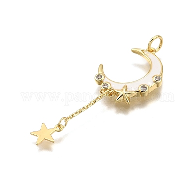 Латунные микро проложить кубического циркония подвески KK-K401-29G-03-1