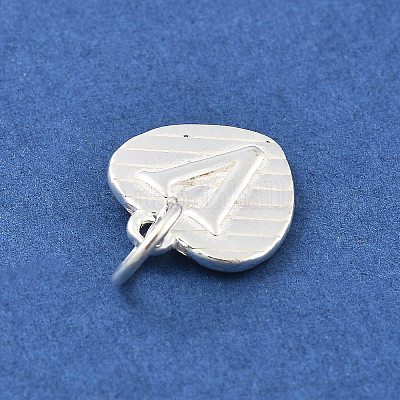 925 серебряное сердце с заглавными буквами STER-S009-13V-S-1