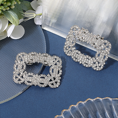 Украшение обуви из сплава со стразами FIND-GF0006-01A-P-1