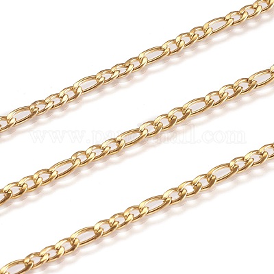 3.28 фут ионное покрытие (ip) 304 нержавеющая сталь figaro цепи X-CHS-H007-30G-1