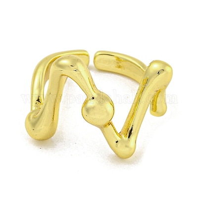 Латунные манжеты для женщин RJEW-E294-05G-03-1