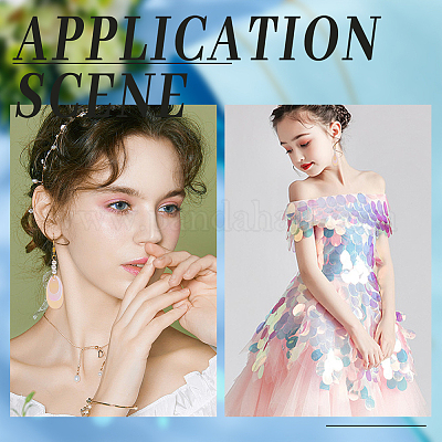 5 стиль подвески из ПВХ с лазерным эффектом и пайетками PVC-WR0001-02-1