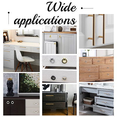 8 комплект ручек для ящиков из цинкового сплава и нержавеющей стали FIND-AR0001-45EB-1