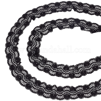 10 ярд кружевной отделки из полиэстера OCOR-HY0001-21-1