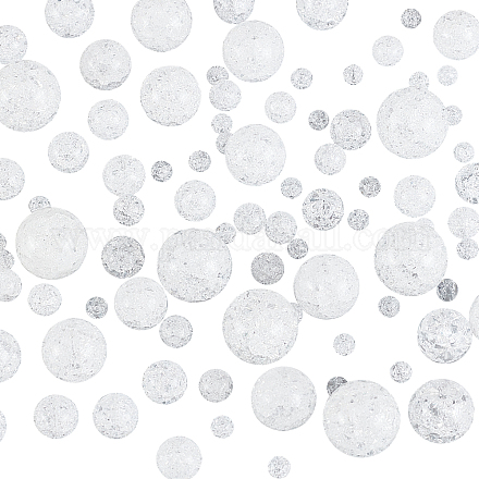 150 шт. 6 размера синтетических кварцевых бусин с трещинками GLAA-CA0001-15-1