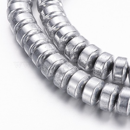 Гальванизировать немагнитных синтетический гематит бисер пряди G-A170-01C-P-1