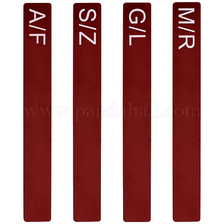 4шт. 4-х стилистический акриловый разделитель для книг AJEW-BC0008-27B-1