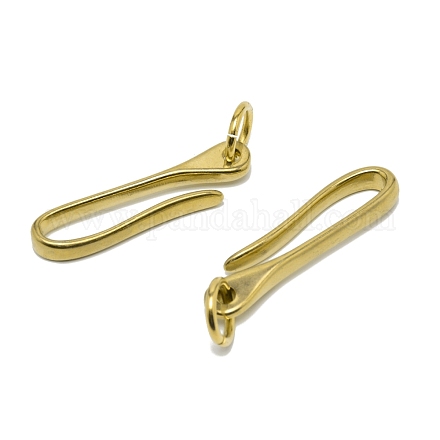 Латунные брелки&nbsp;KK-WH0046-02G-1