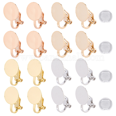 Сеттинги латунные серьги KK-SC0006-62-1