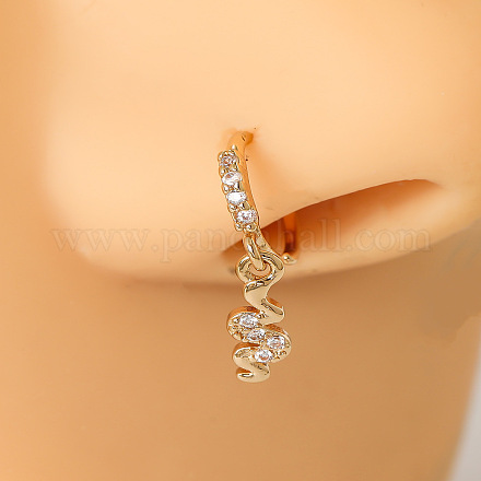 Латунные микропаве прозрачные кубические цирконии подвески кольца для носа FS-WGE8D7E-02-1
