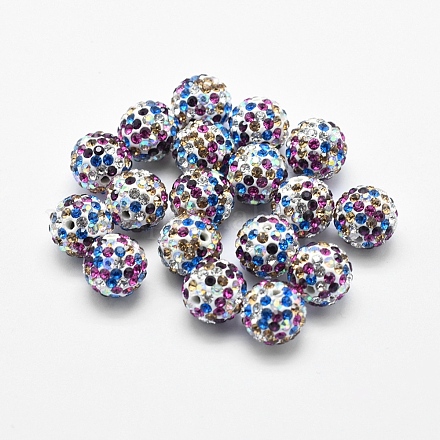 Ручной полимерной глины шариков Rhinestone RB-L030-18C-10mm-1