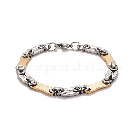 PVD вакуумное покрытие 201 нержавеющая сталь звено цепи браслеты STAS-E160-01GP-1