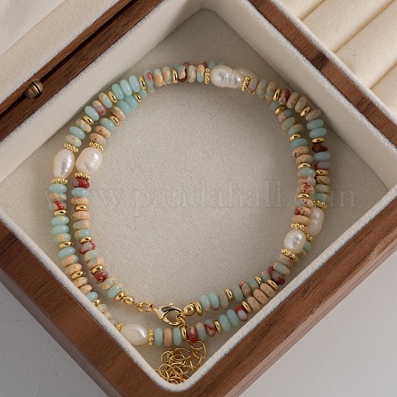 Ожерелья из натурального пресноводного жемчуга в форме картофеля FS-WG9BE95-01-1