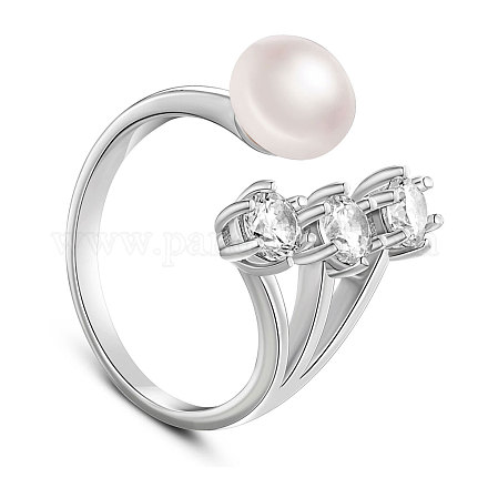 Кольцо-манжета из стерлингового серебра с родиевым покрытием JR494A-1