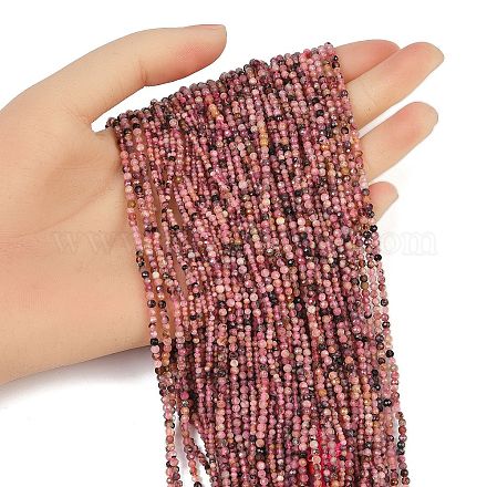 Природные родонит бисер нитей&nbsp;LS-G-RM2025-B35-2mm-A-1