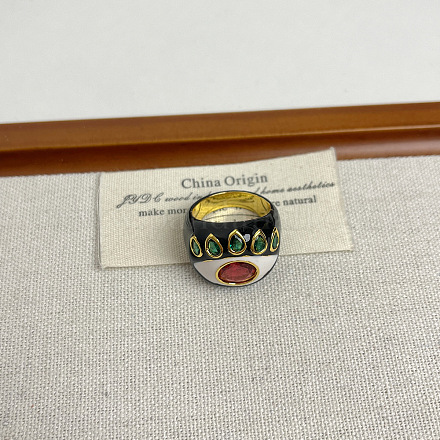 Кольца из сплава стразов FS-WG0032C-02-1