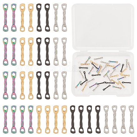 40 шт. 4-цветное ионное покрытие (IP) 304 нержавеющая сталь соединительные подвески STAS-UN0060-46-1